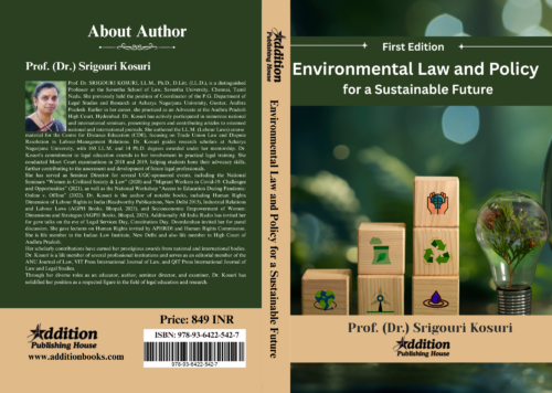 Environmental Law and Policy for a Sustainable Future_Addition publishing house