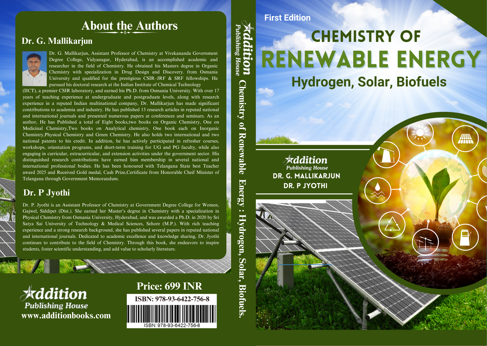 Chemistry of Renewable energyHydrogen,Solar,Biofuels. Chemistry of Renewable energyHydrogen,Solar,Biofuels-Addition publishing house